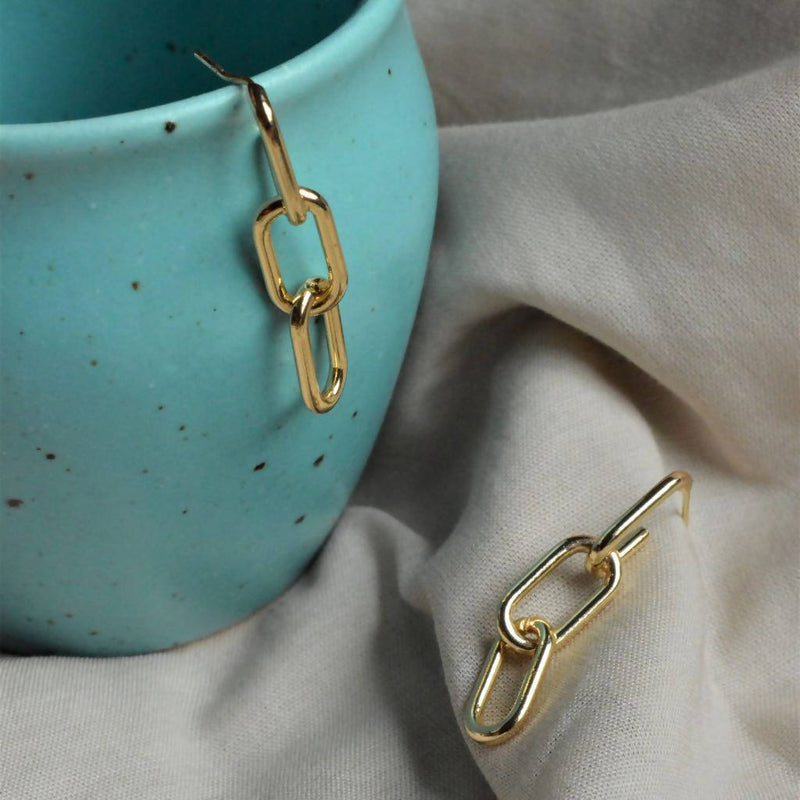 KAOAPH women's gold sterling silver handcrafted Juno earrings