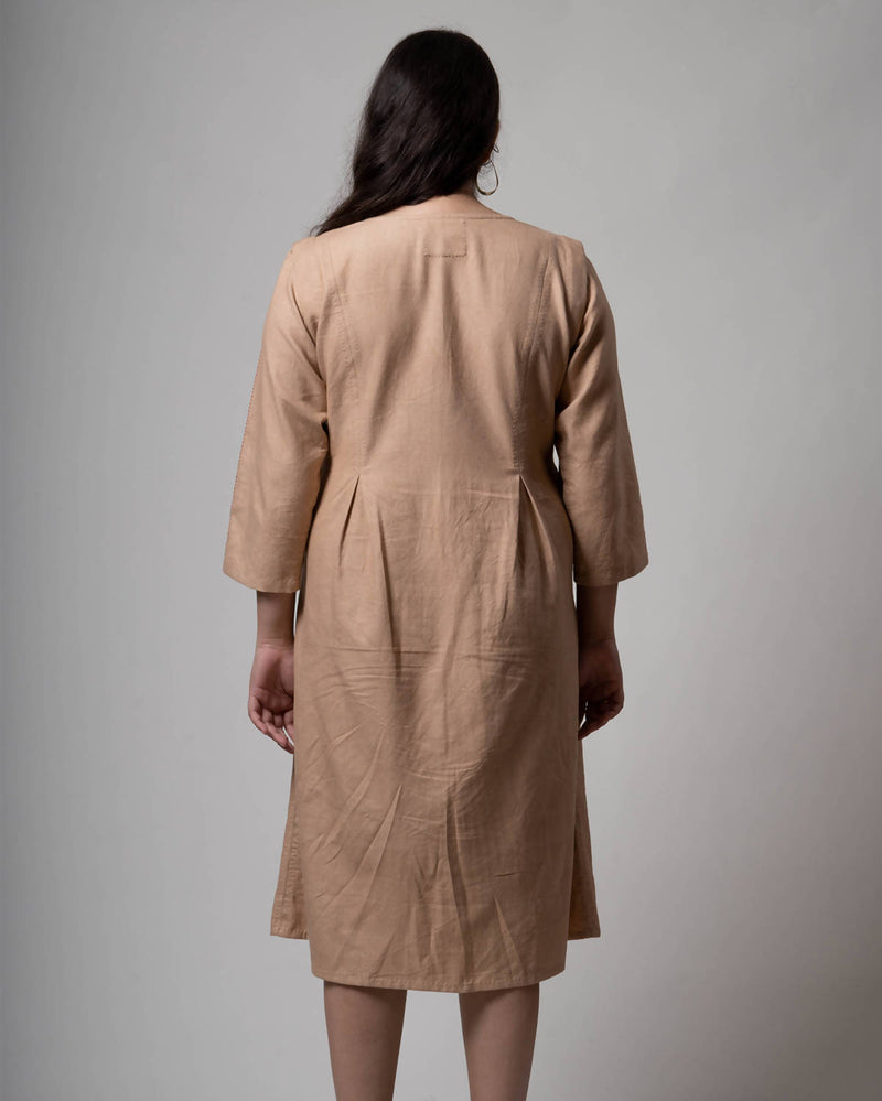 Handcrafted Lafaani Inverted Pleat Dress