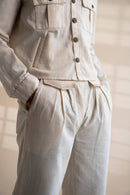 100% Organic Cotton Dawning Shirt Jacket & Tapered Pants Set