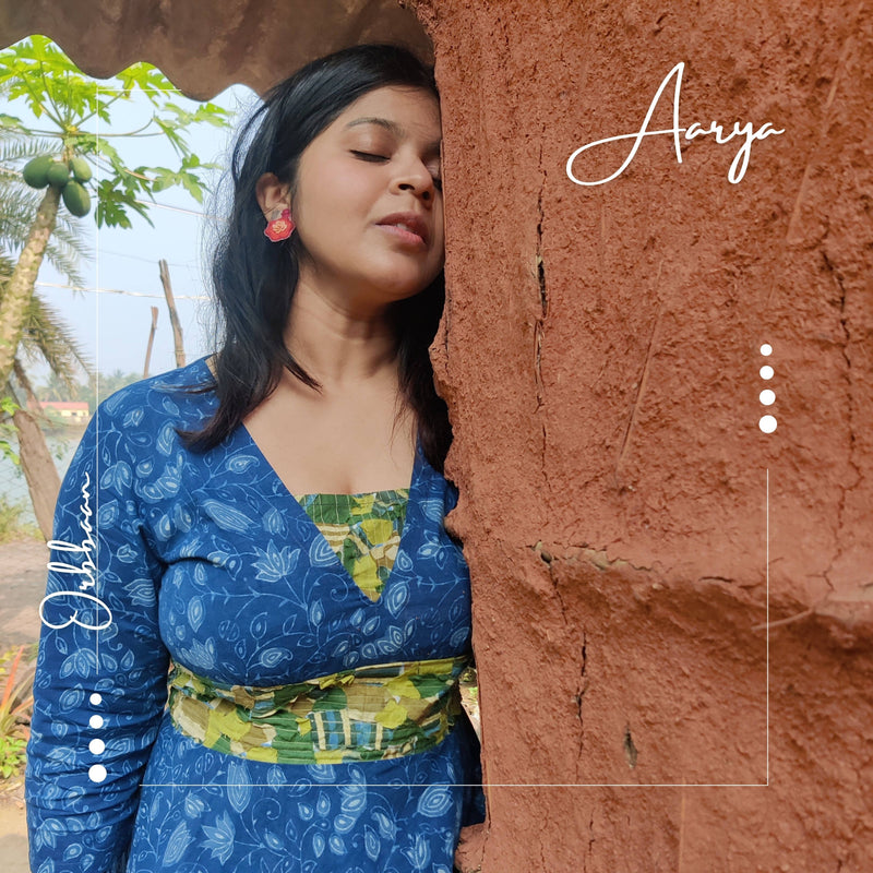 Aarya Upcycled Fit & Flare Dress