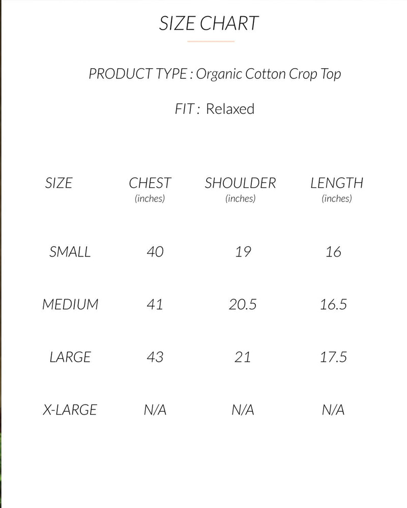 Something Sustainable  Boxy Crop Top in Organic Cotton