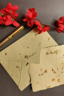 Unalome Be the Light Handmade Marigold Notecards - Set of 5