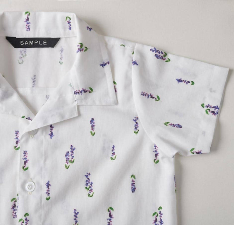 Organic Cotton Nirvi Lavender Boys Shirt