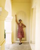 Handcrafted Topaz Flare Dress