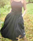 Something Sustainable  Comfort Pleated Organic Cotton Skirt