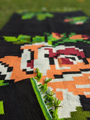 The Mango Tree Organic Cotton Handwoven Ravenous Rosarium Dhurrie