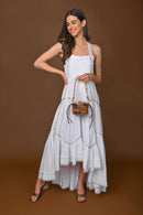 X Feet Above Cairo Organic Jute and Upcycled Full Grain Leather Handbag