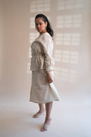 Dawning Peplum Blouse & Flared Skirt Set