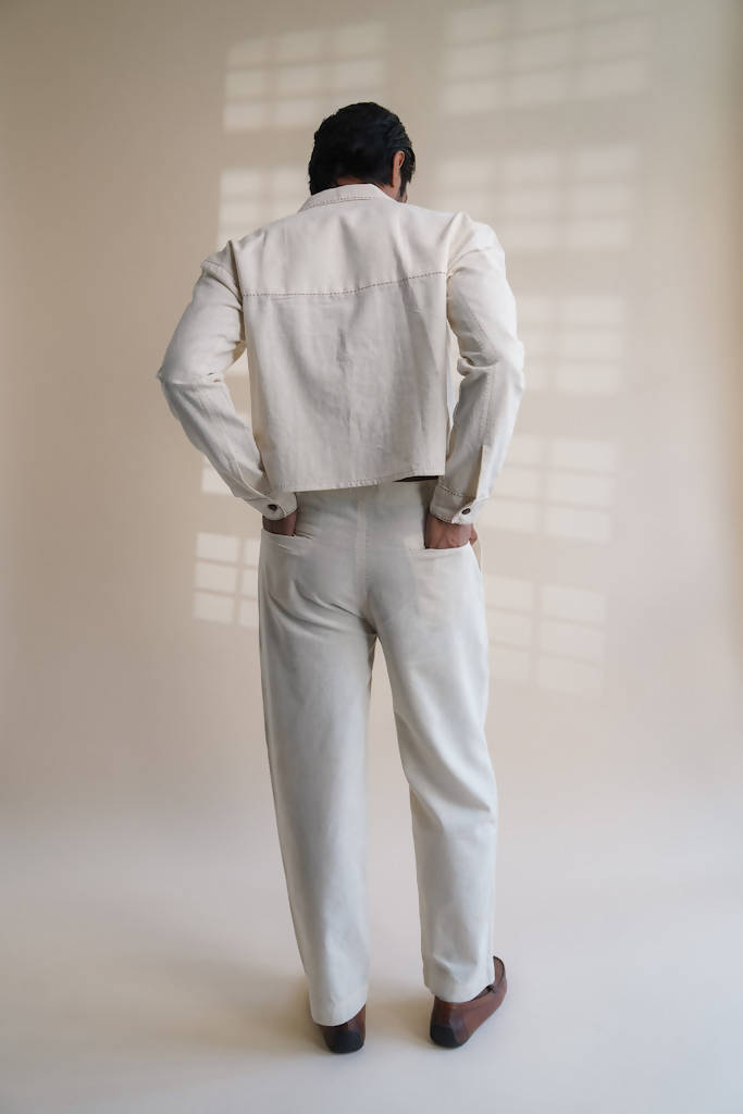 100% Organic Cotton Dawning Shirt Jacket & Tapered Pants Set