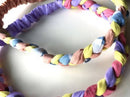 Use Me Works Hand Braided Rainbow Hairbands Set Of 2