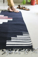 The Mango Tree Organic Cotton Handwoven North Star Black Runner