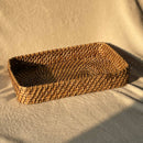 Saanjh Rectangular Natural Weave Kosh Tray