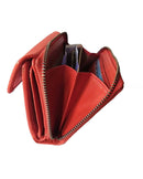 Noupelle  Elfin Orange Upcycled Leather Wallet