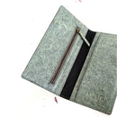 VEGAN COCONUT LEATHER YASTI WALLET - GREY