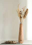 Hohmgrain Home Décor Light Brown Single Piece Seasoned Mango Wood Vase