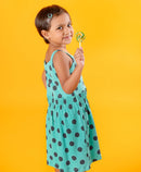 Organic Dotty Strappy Dress