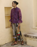 Upcycled Zero Waste Sapphire Frilled Shirt