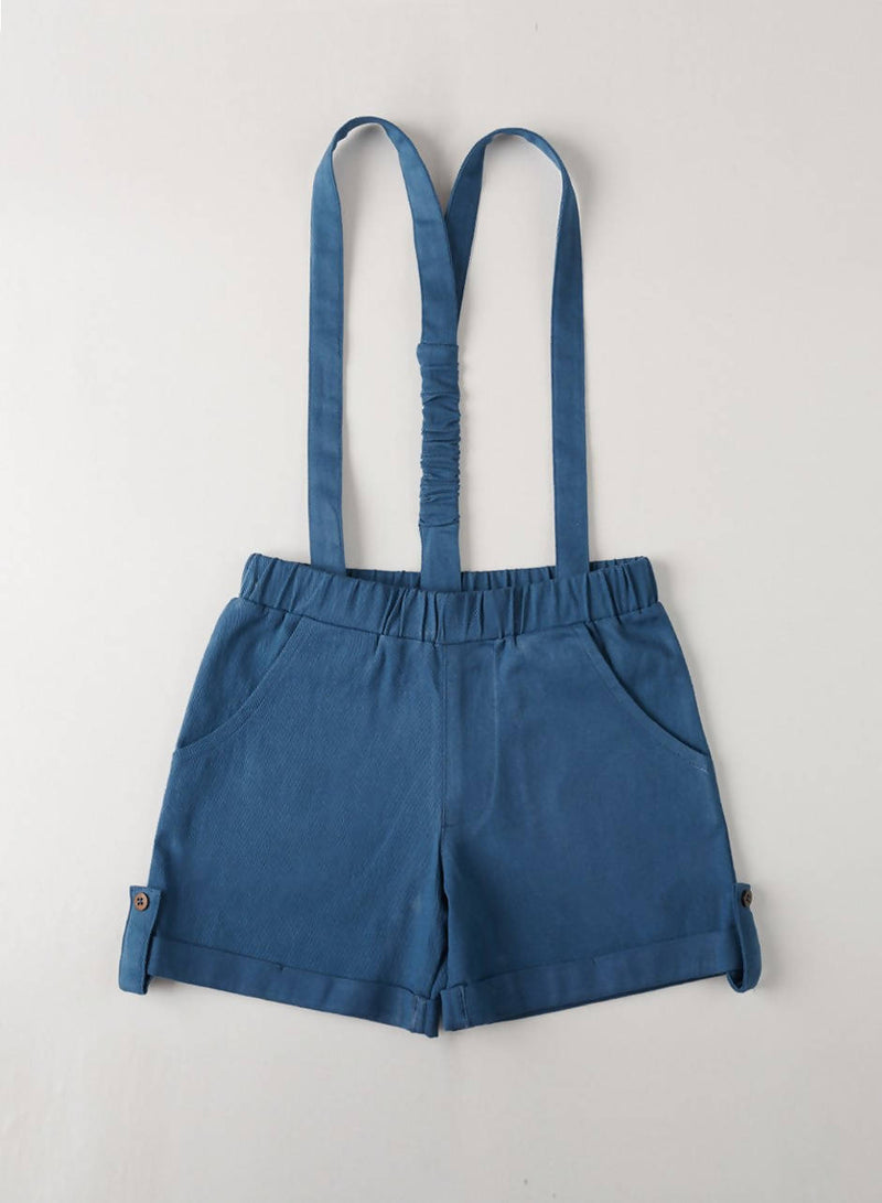 Organic Cotton James Detachable Suspender Boys Shorts