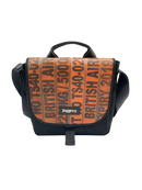 Jaggery Serially Circular Satchel in Ex-Cargo Belts and Rescued Car Seat Belts [10" Cafe Bag]