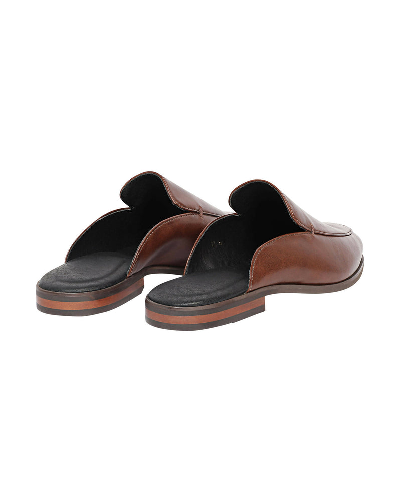 Ethik Vegan Leather Semi Formal Mule Shoes
