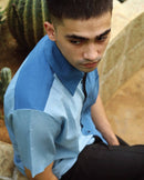 Something Sustainable  Half & Half Indigo Organic Cotton Shirt