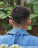 Something Sustainable  Half & Half Indigo Organic Cotton Shirt