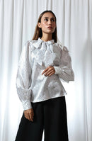 Earth Republic 100% Recycled Satin Eliza Handcrafted Top