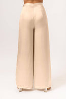 Ecru Wide Legged Pants