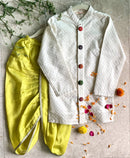 Ethically Made Benarasi sherwani dhoti set