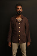 Neocloco 100% Cotton Balmacaan Raglan Coat for Men