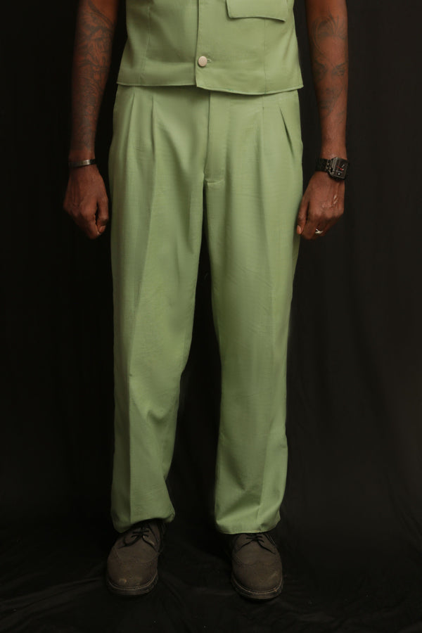Neocloco 100% Cotton Double-Pleated Trousers