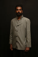 Neocloco 100% Cotton Yoke Sleeve Coat for Men