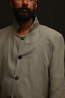 Neocloco 100% Cotton Yoke Sleeve Coat for Men