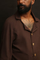 Neocloco 100% Cotton Balmacaan Raglan Coat for Men