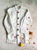 Ethically Made Benarasi sherwani dhoti set