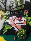 The Mango Tree Organic Cotton Handwoven Ravenous Rosarium Dhurrie