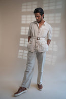 100% Organic Cotton Dawning Unisex Vest & Pleated Pants Set