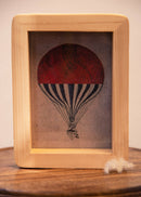 Hohmgrain Home Décor Light Brown Seasoned Mango wood Handcrafted Curvy Edge Photo Frame | Artwork Included