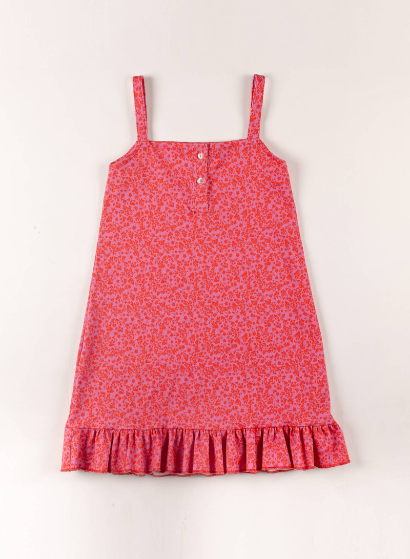 Organic Cotton Violet Girl's Dress