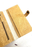 VEGAN COCONUT LEATHER YASTI WALLET - BEIGE