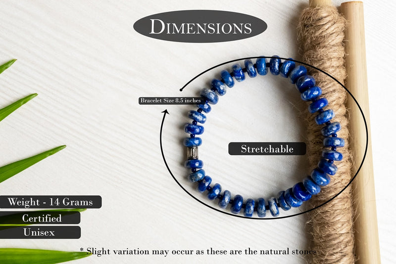 Bamboology Real Lapis Lazuli For Wisdom, Self-Expression, Insomnia, Depression And Thyroid Issues