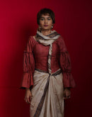 Handcrafted Jasper Frilled sleeve corset