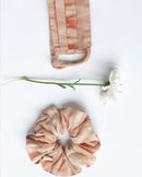 Something Sustainable  Mask and Scrunchie Set in Organic Cotton