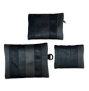 Jaggery Noir Matryoshkka (Nesting Pouches) in Seat Belts