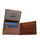 Noupelle  Tan Classic Bi-fold Upcycled Leather Wallet