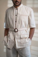 100% Organic Cotton Dawning Unisex Vest & Pleated Pants Set