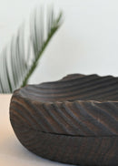 Hohmgrain Home Décor Dark Brown Recycled Canadian Pine Wood Charred Bowl