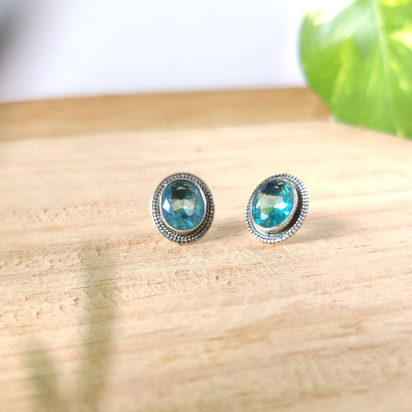 925 Oval Silver Studs