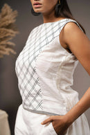 Taraasi Women's Handwoven Muslin Cotton Beautiful Co-Ord Set