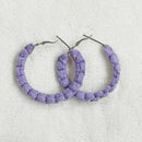 Saanjh Boho Chic Macrame Earrings Modish Hoop